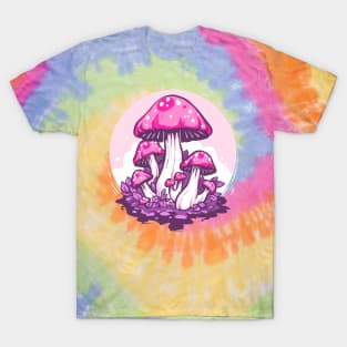 Pink Amanita Mushroom T-Shirt